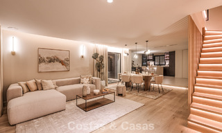 Luxurious renovated townhouse with sea views for sale, in a gated community on Marbella’s Golden Mile 774971 