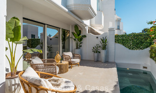 Luxurious renovated townhouse with sea views for sale, in a gated community on Marbella’s Golden Mile 774977 