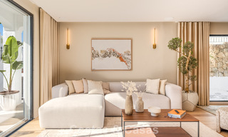 Luxurious renovated townhouse with sea views for sale, in a gated community on Marbella’s Golden Mile 774991 