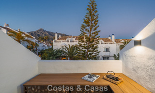 Luxurious renovated townhouse with sea views for sale, in a gated community on Marbella’s Golden Mile 774999 