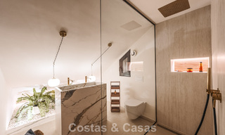 Luxurious renovated townhouse with sea views for sale, in a gated community on Marbella’s Golden Mile 775006 