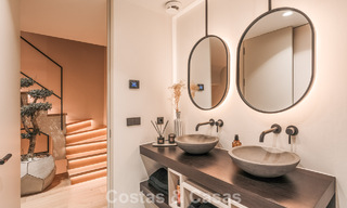 Luxurious renovated townhouse with sea views for sale, in a gated community on Marbella’s Golden Mile 775007 