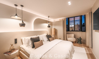 Luxurious renovated townhouse with sea views for sale, in a gated community on Marbella’s Golden Mile 775008 