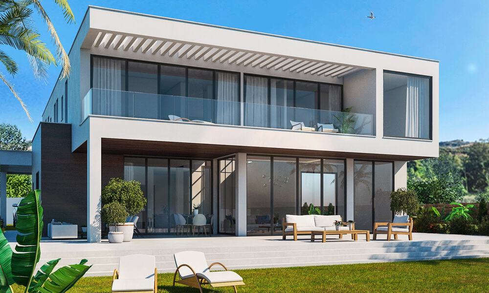 Luxurious, modern new build villa with panoramic sea views for sale, frontline golf in Mijas, Costa del Sol 775009
