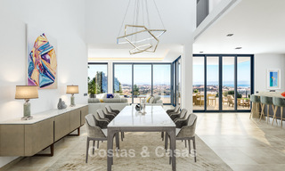 Luxurious, modern new build villa with panoramic sea views for sale, frontline golf in Mijas, Costa del Sol 775017 