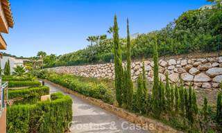 Spacious townhouse with private garden for sale, surrounded by golf courses in Nueva Andalucia, Marbella 775077 