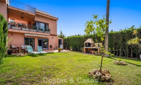 Spacious townhouse with private garden for sale, surrounded by golf courses in Nueva Andalucia, Marbella 775088