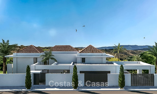 Off-plan new build villa for sale bordering the golf course in Mijas, Costa del Sol 775191 