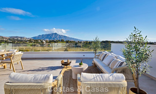 Recently built penthouse with spacious solarium for sale in gated complex in Benahavis - Marbella 775478 
