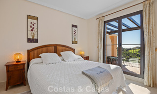 Spacious townhouse with beautiful golf and sea views for sale, in an exclusive golf urbanization in Benahavis - Marbella 775205 