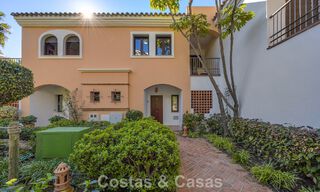 Spacious townhouse with beautiful golf and sea views for sale, in an exclusive golf urbanization in Benahavis - Marbella 775214 