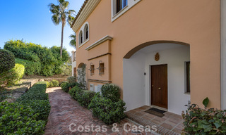 Spacious townhouse with beautiful golf and sea views for sale, in an exclusive golf urbanization in Benahavis - Marbella 775224 