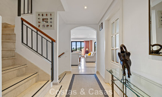 Spacious townhouse with beautiful golf and sea views for sale, in an exclusive golf urbanization in Benahavis - Marbella 775225 