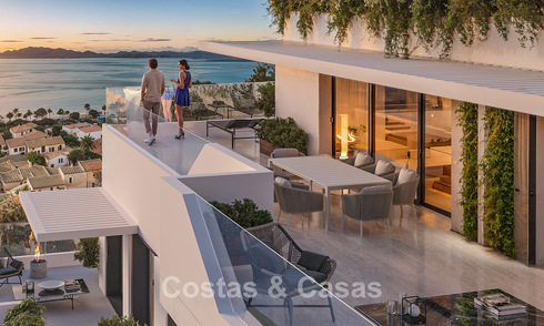 Stylish new build apartments with sublime sea views for sale in Mijas Costa, Costa del Sol 775379