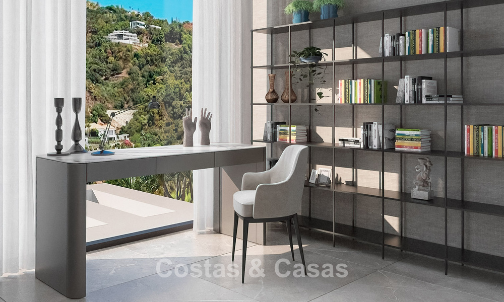 Sophisticated designer villa with magnificent sea views for sale in El Madroñal, Benahavis - Marbella 775231