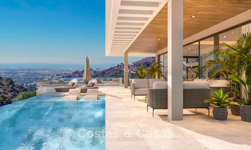 Sophisticated designer villa with magnificent sea views for sale in El Madroñal, Benahavis - Marbella 775239