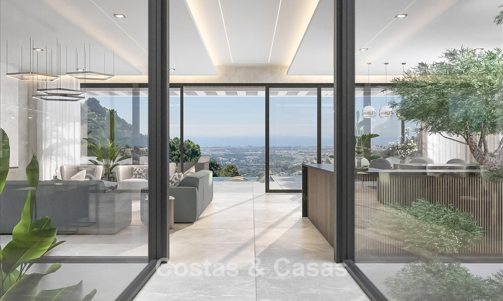 Sophisticated designer villa with magnificent sea views for sale in El Madroñal, Benahavis - Marbella 775241