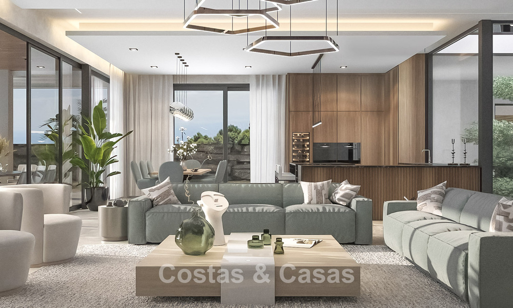 Sophisticated designer villa with magnificent sea views for sale in El Madroñal, Benahavis - Marbella 775243