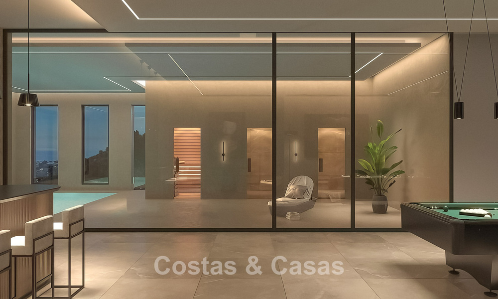 Sophisticated designer villa with magnificent sea views for sale in El Madroñal, Benahavis - Marbella 775246