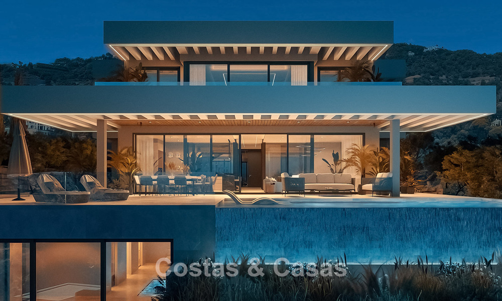 Sophisticated designer villa with magnificent sea views for sale in El Madroñal, Benahavis - Marbella 775247