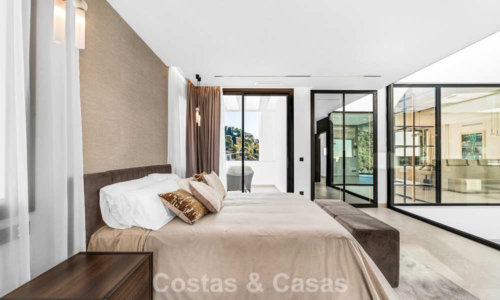 Sophisticated designer villa with magnificent sea views for sale in El Madroñal, Benahavis - Marbella 795630