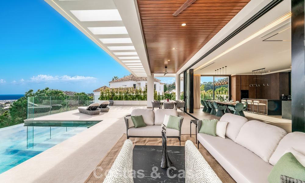 Sophisticated designer villa with magnificent sea views for sale in El Madroñal, Benahavis - Marbella 795634