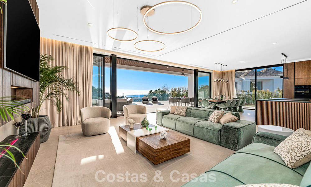 Sophisticated designer villa with magnificent sea views for sale in El Madroñal, Benahavis - Marbella 795643