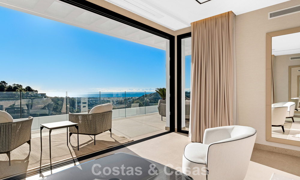 Sophisticated designer villa with magnificent sea views for sale in El Madroñal, Benahavis - Marbella 795644