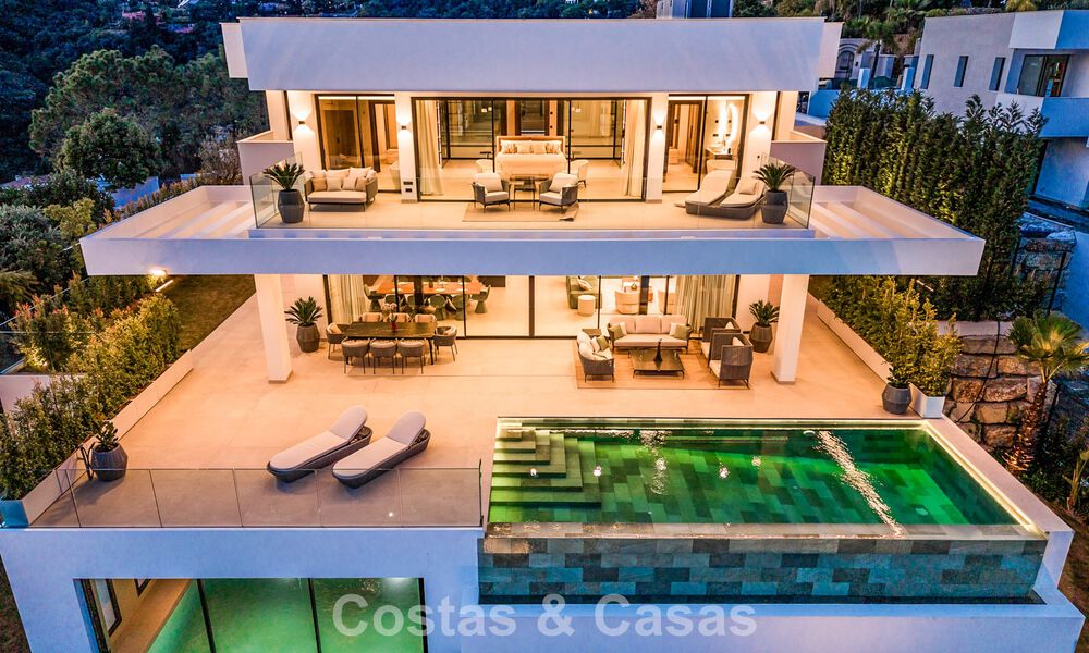 Sophisticated designer villa with magnificent sea views for sale in El Madroñal, Benahavis - Marbella 795655