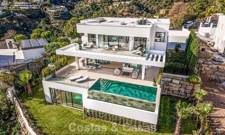 Sophisticated designer villa with magnificent sea views for sale in El Madroñal, Benahavis - Marbella 795656
