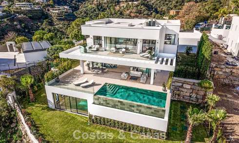 Sophisticated designer villa with magnificent sea views for sale in El Madroñal, Benahavis - Marbella 795656