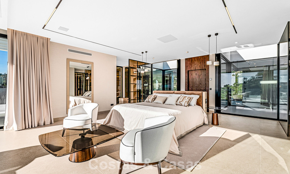 Sophisticated designer villa with magnificent sea views for sale in El Madroñal, Benahavis - Marbella 795658