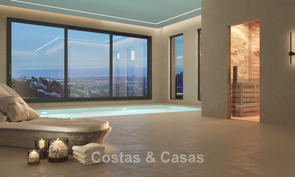 Sophisticated designer villa with stunning sea views for sale in El Madroñal, Benahavis - Marbella 775270