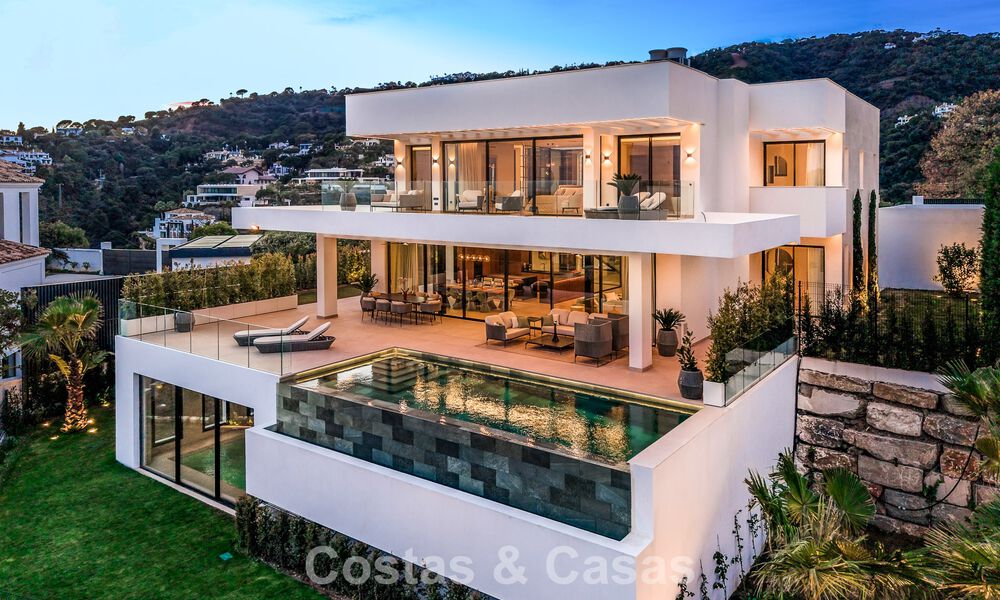 Sophisticated designer villa with stunning sea views for sale in El Madroñal, Benahavis - Marbella 796825
