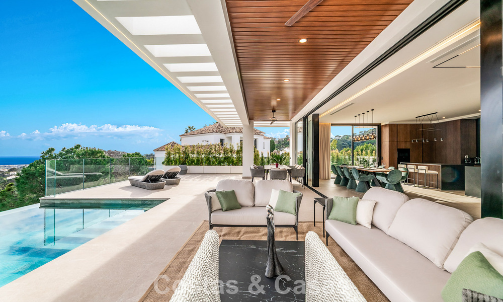 Sophisticated designer villa with stunning sea views for sale in El Madroñal, Benahavis - Marbella 796832