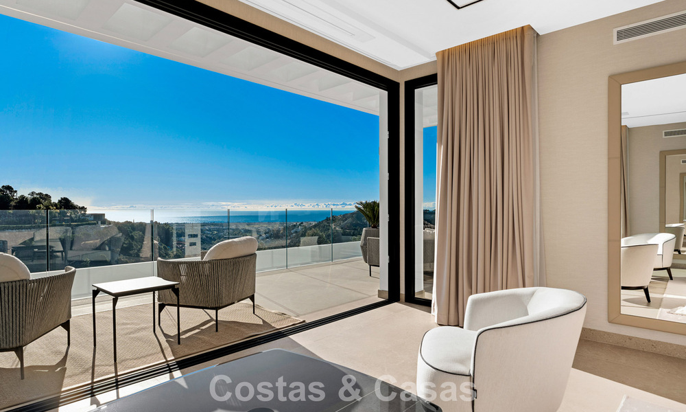 Sophisticated designer villa with stunning sea views for sale in El Madroñal, Benahavis - Marbella 796845