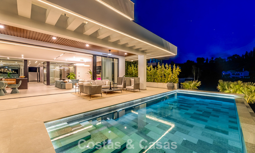 Sophisticated designer villa with stunning sea views for sale in El Madroñal, Benahavis - Marbella 796852