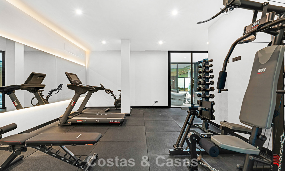 Sophisticated designer villa with stunning sea views for sale in El Madroñal, Benahavis - Marbella 796853
