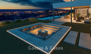 Impressive modern new build villa with breathtaking views for sale in exclusive El Madroñal, Benahavis - Marbella 775282 