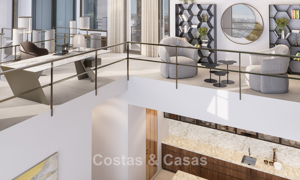 Impressive modern new build villa with breathtaking views for sale in exclusive El Madroñal, Benahavis - Marbella 775288
