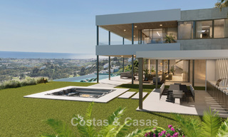 Impressive modern new build villa with breathtaking views for sale in exclusive El Madroñal, Benahavis - Marbella 775296 