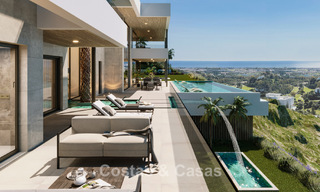 Impressive modern new build villa with breathtaking views for sale in exclusive El Madroñal, Benahavis - Marbella 775297 