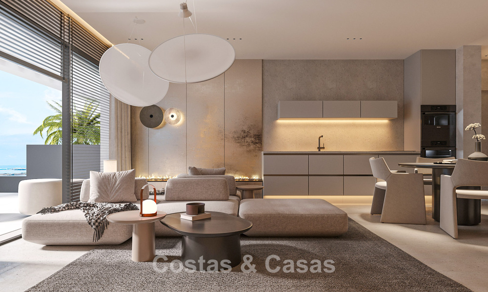 New to the market. Stylish boutique apartments for sale within walking distance to the beach and sea view in West Estepona 775426