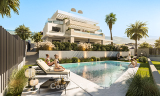 New to the market. Stylish boutique apartments for sale within walking distance to the beach and sea view in West Estepona 775436 