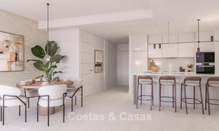 Modern new build apartments for sale close to the beach and with sea views in Estepona West 775326 