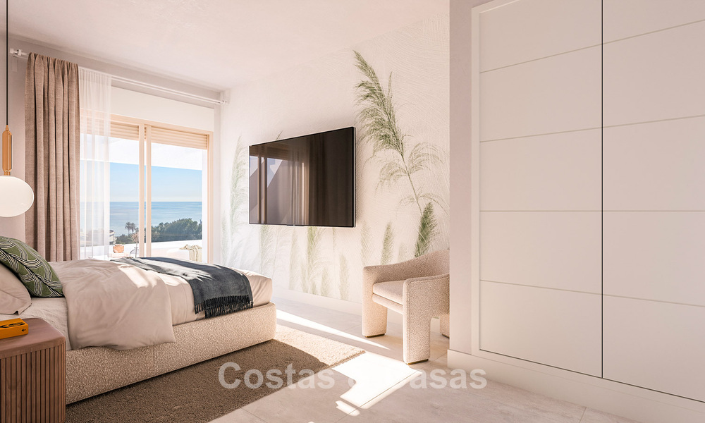 Modern new build apartments for sale close to the beach and with sea views in Estepona West 775327