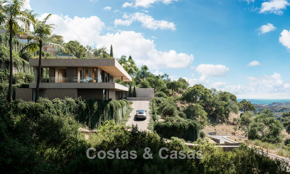 Leading designer villa for sale, surrounded by lush greenery, in a prestigious gated community in Benahavis - Marbella 775385