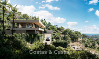 Leading designer villa for sale, surrounded by lush greenery, in a prestigious gated community in Benahavis - Marbella 775385 
