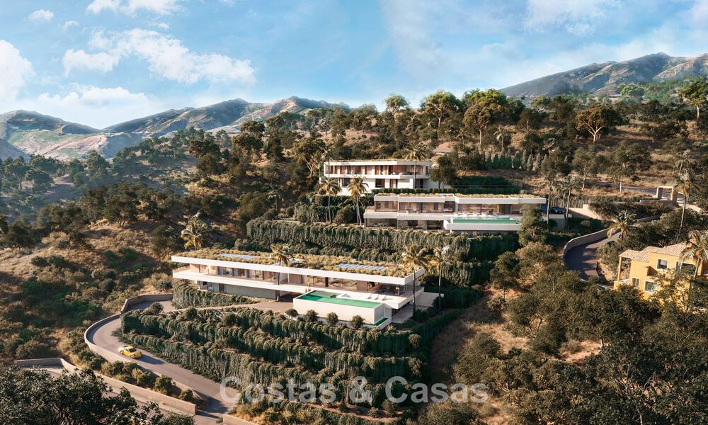 Leading designer villa for sale, surrounded by lush greenery, in a prestigious gated community in Benahavis - Marbella 775390