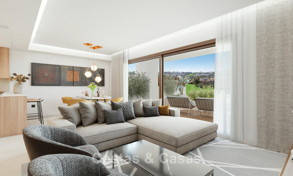 New 3 bedroom townhouses for sale in a prestigious golf resort in Mijas, Costa del Sol 775395